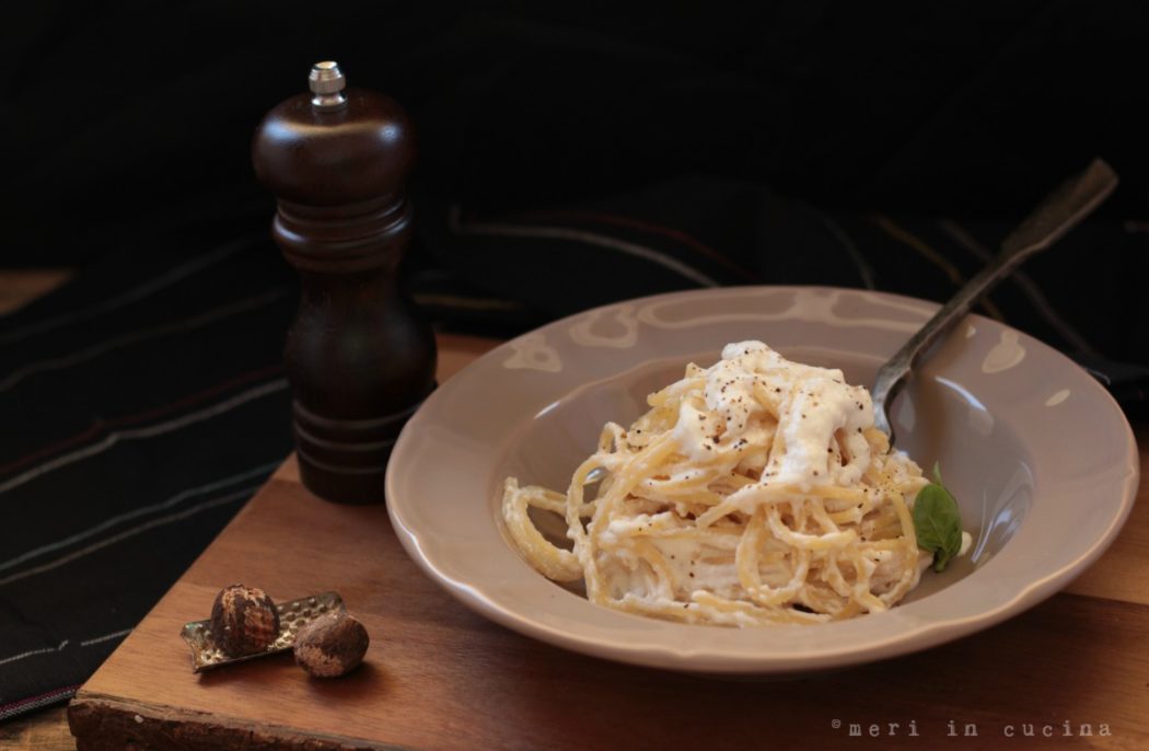 Spaghetti con la ricotta, piatto tipico romano