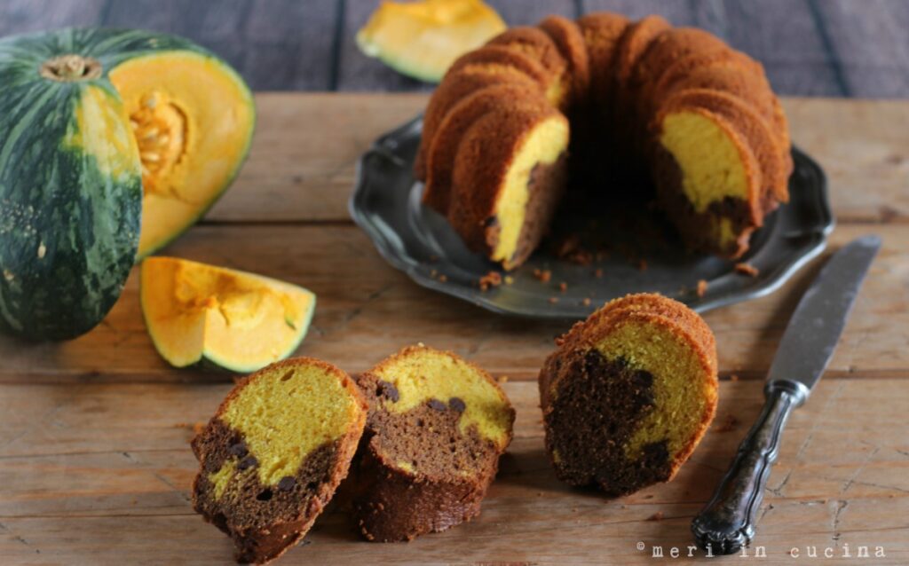 torta di zucca e cioccolato