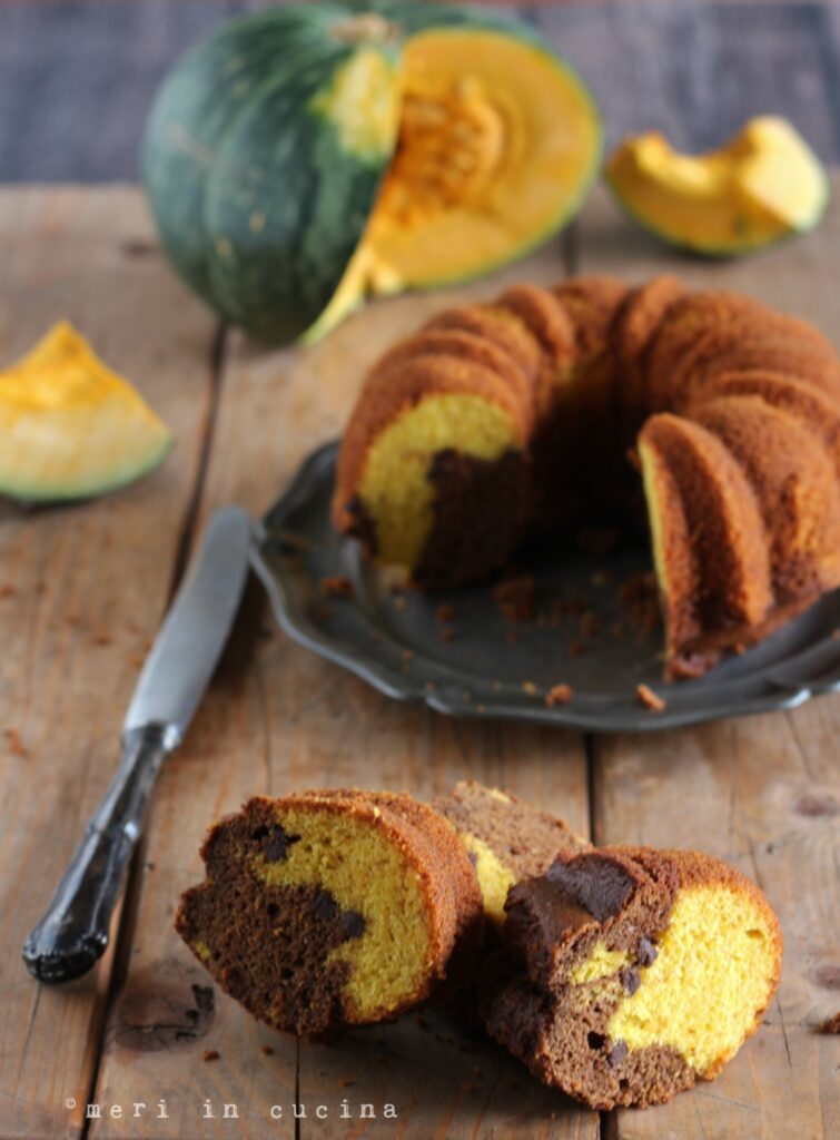 torta di zucca e cioccolato