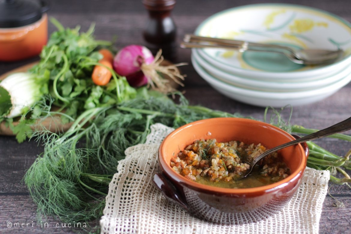 ragù di salsiccia e finocchietto selvatico