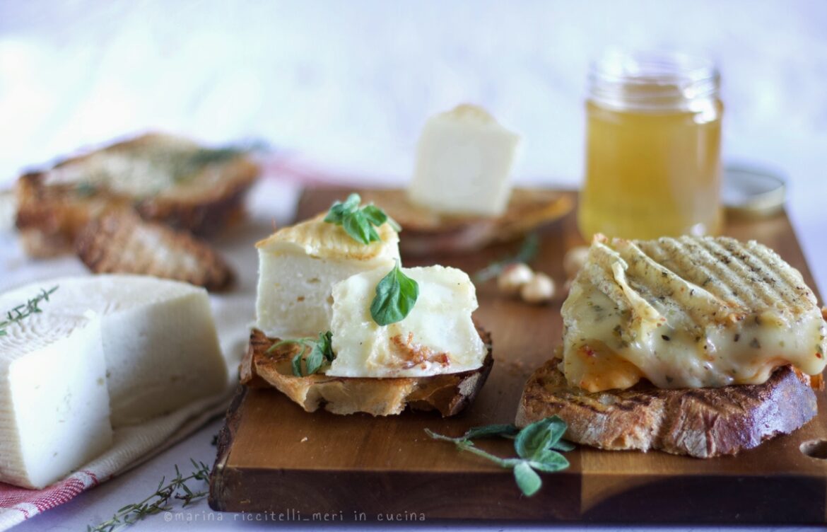bruschetta al pecorino