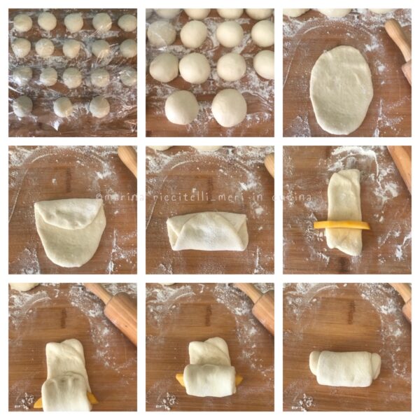 mini brioche alle pesche