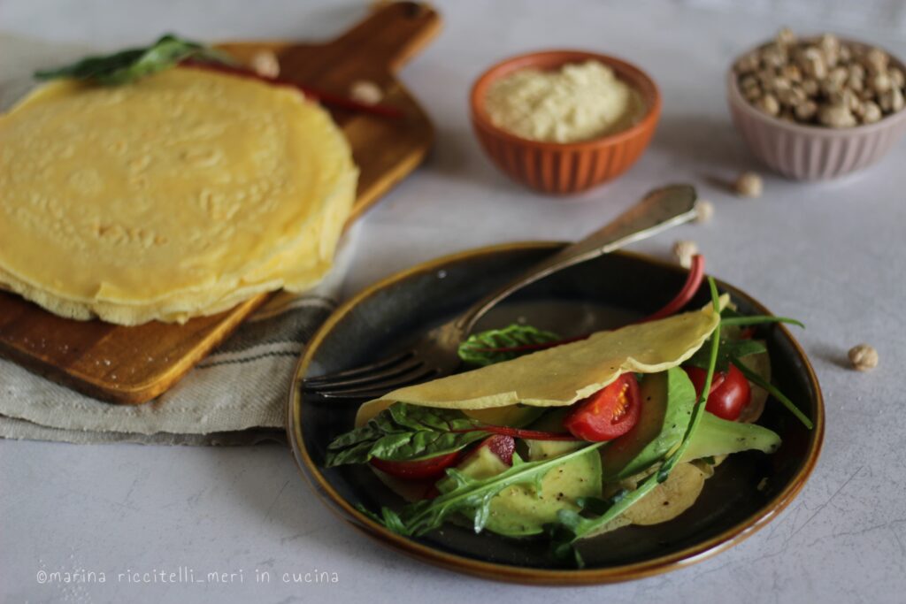 Crespelle con farina di ceci